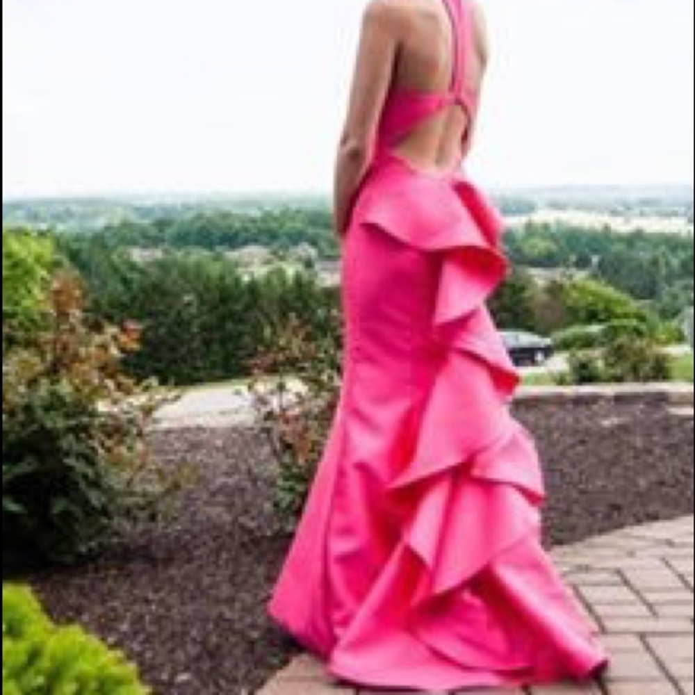 Fuschia Intrigue Prom Gown